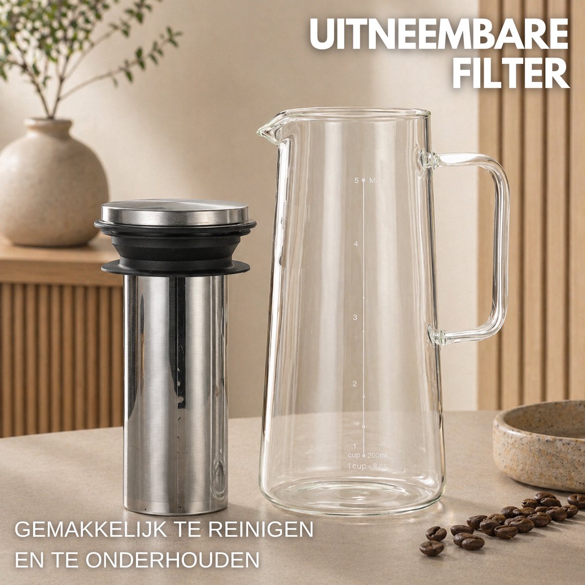 Cold Brew Koffie Maker 1L