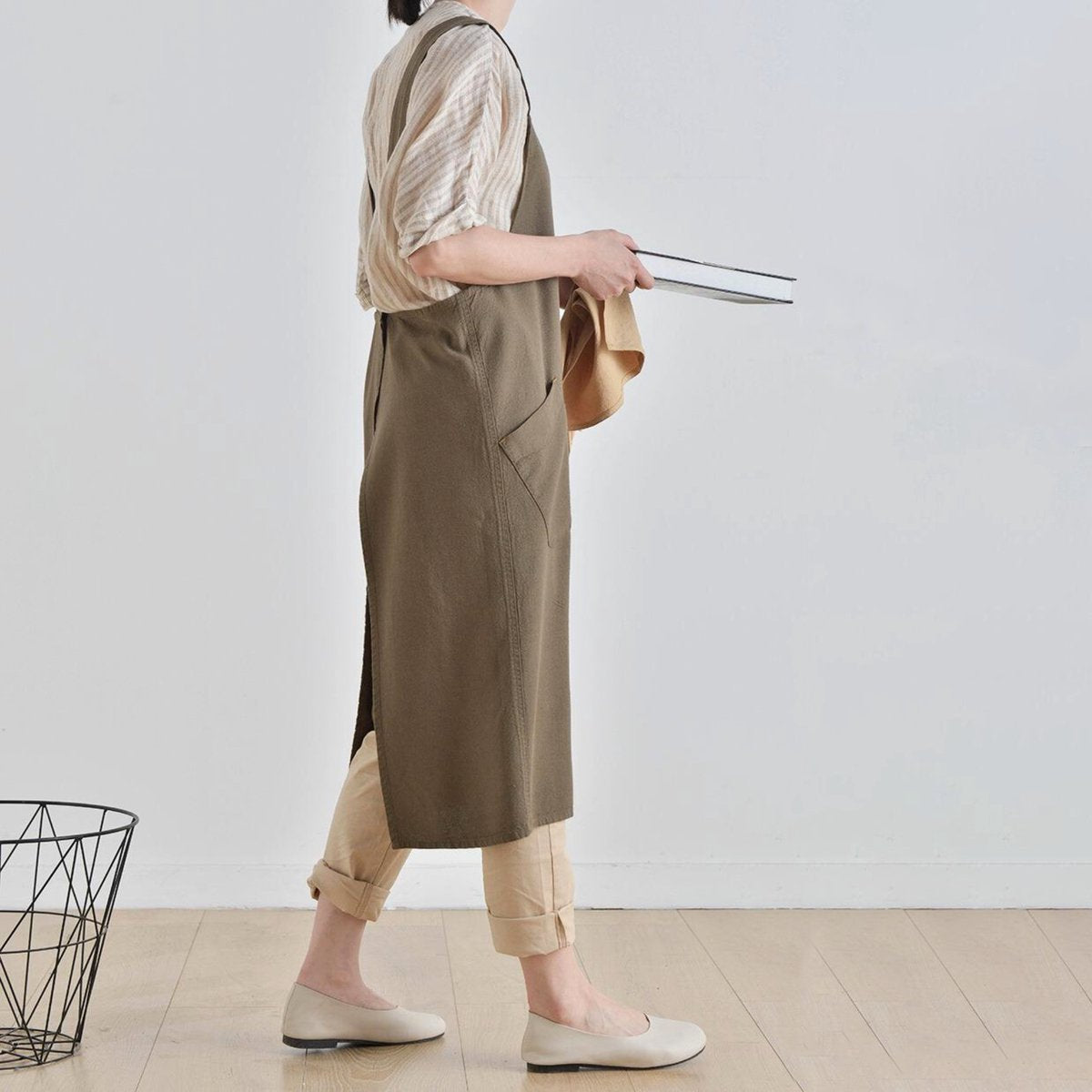 Keukenschort 'Blanco' Khaki