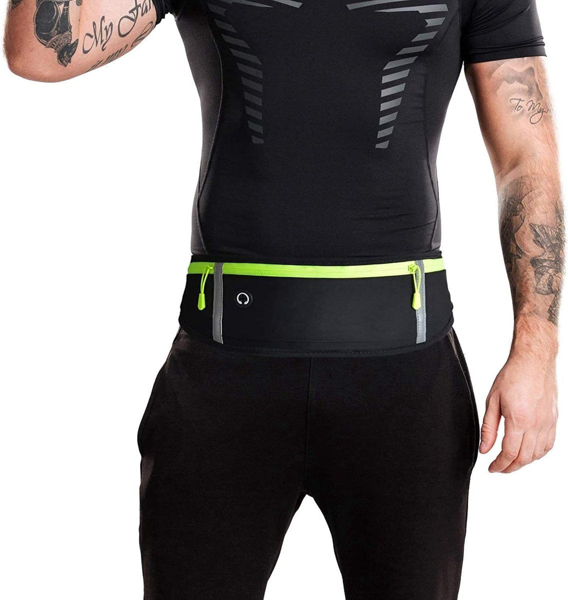 Running belt 60 tot 116 cm Zwart