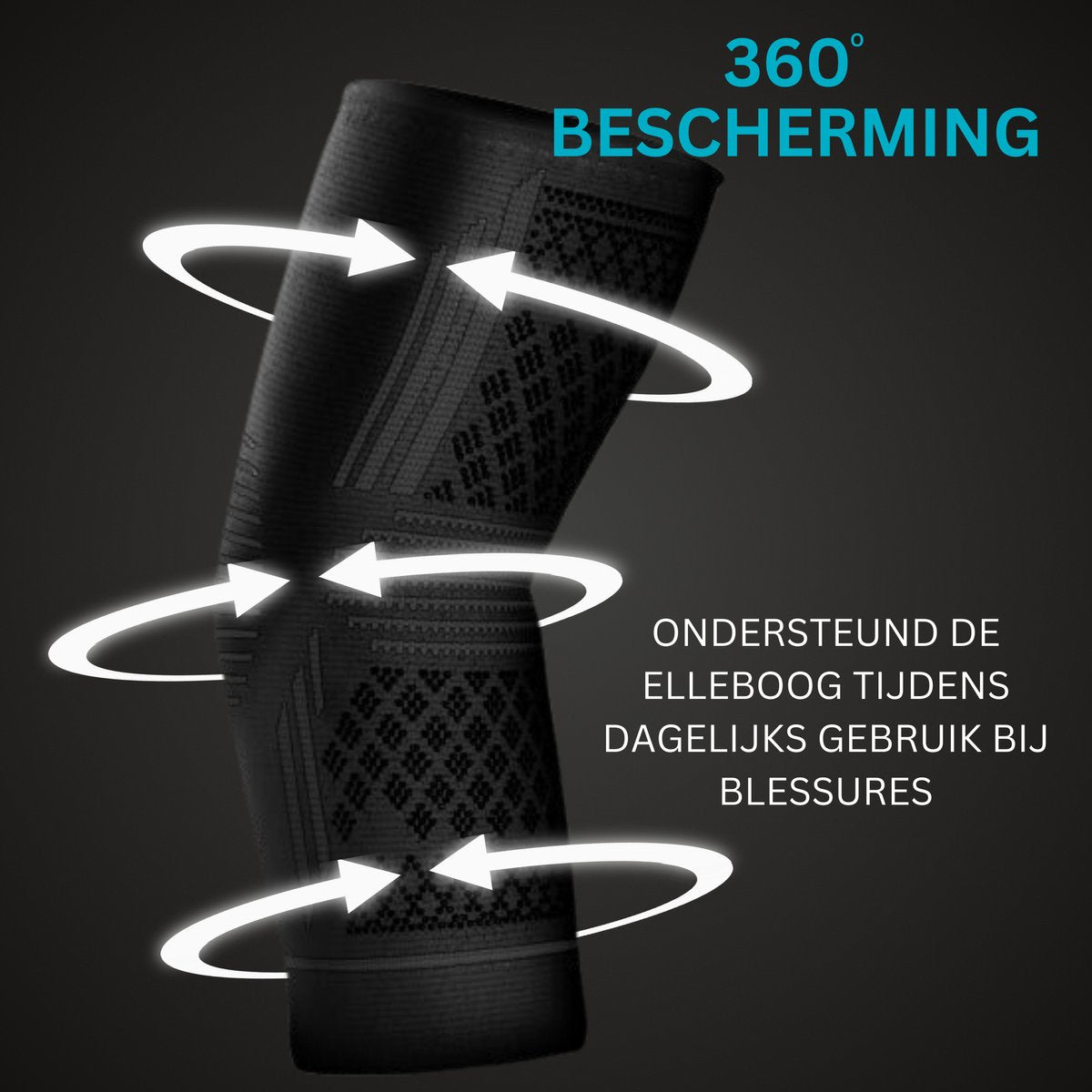 Elleboog Brace Zwart 1 Paar