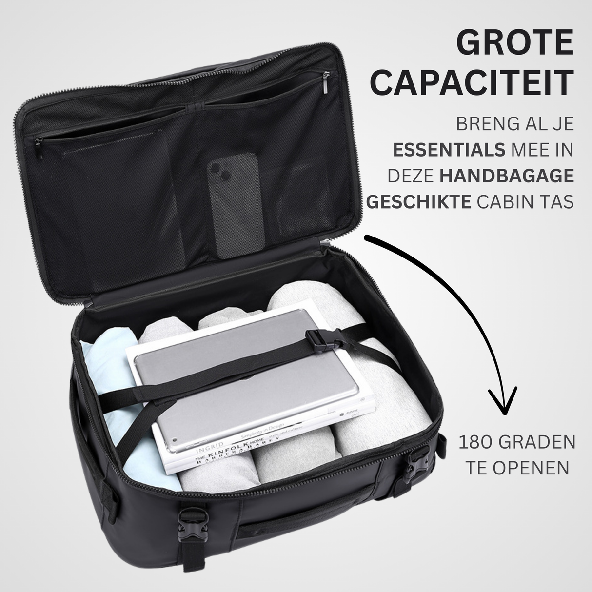 Handbagage Rugzak 15.6inch 39L Groen