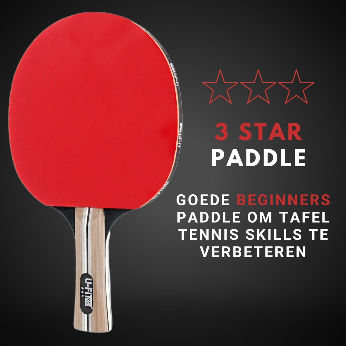 Tafeltennis Bat 1 Stuk 3 Star