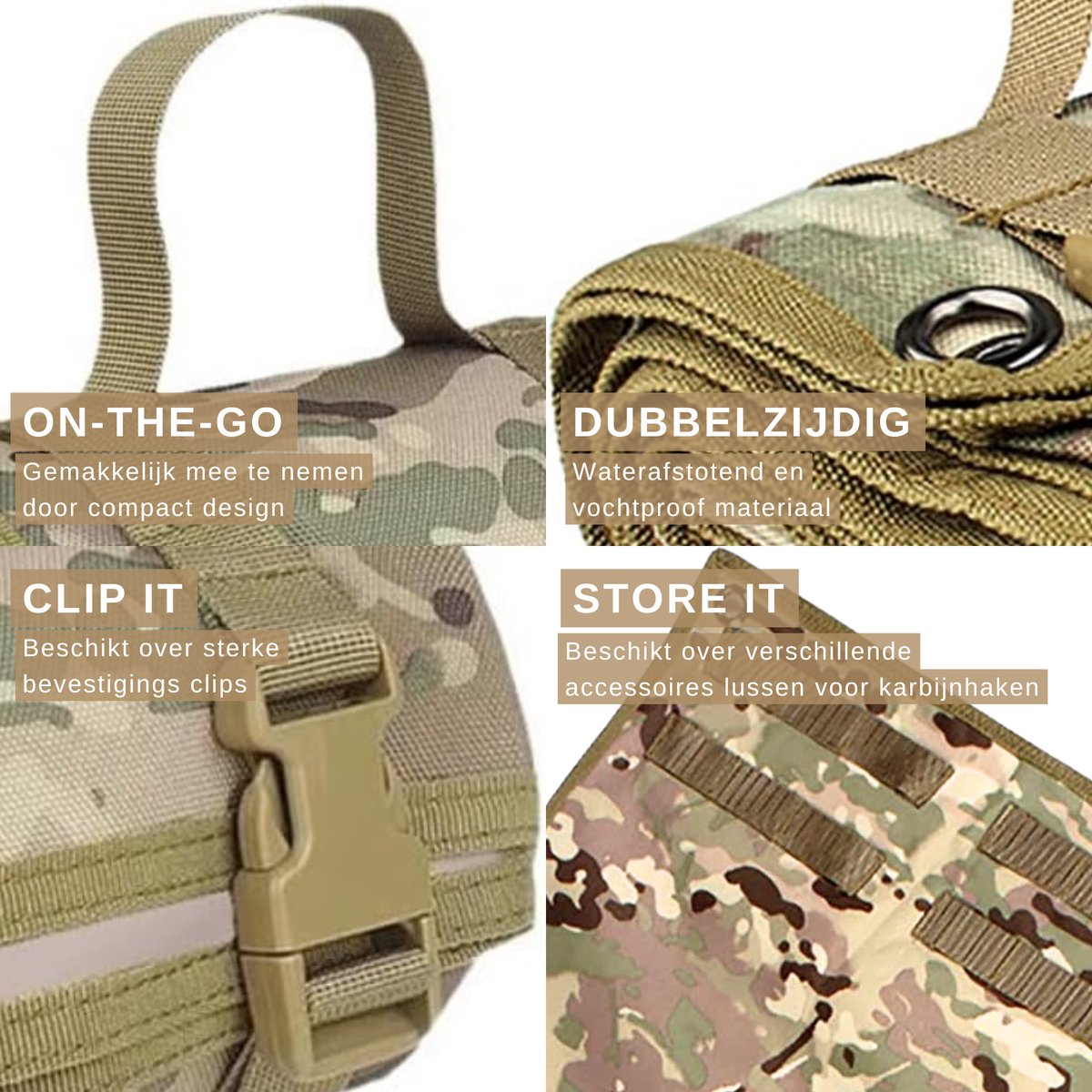 Camping Mat Opvouwbaar 75 x 200cm Camouflage