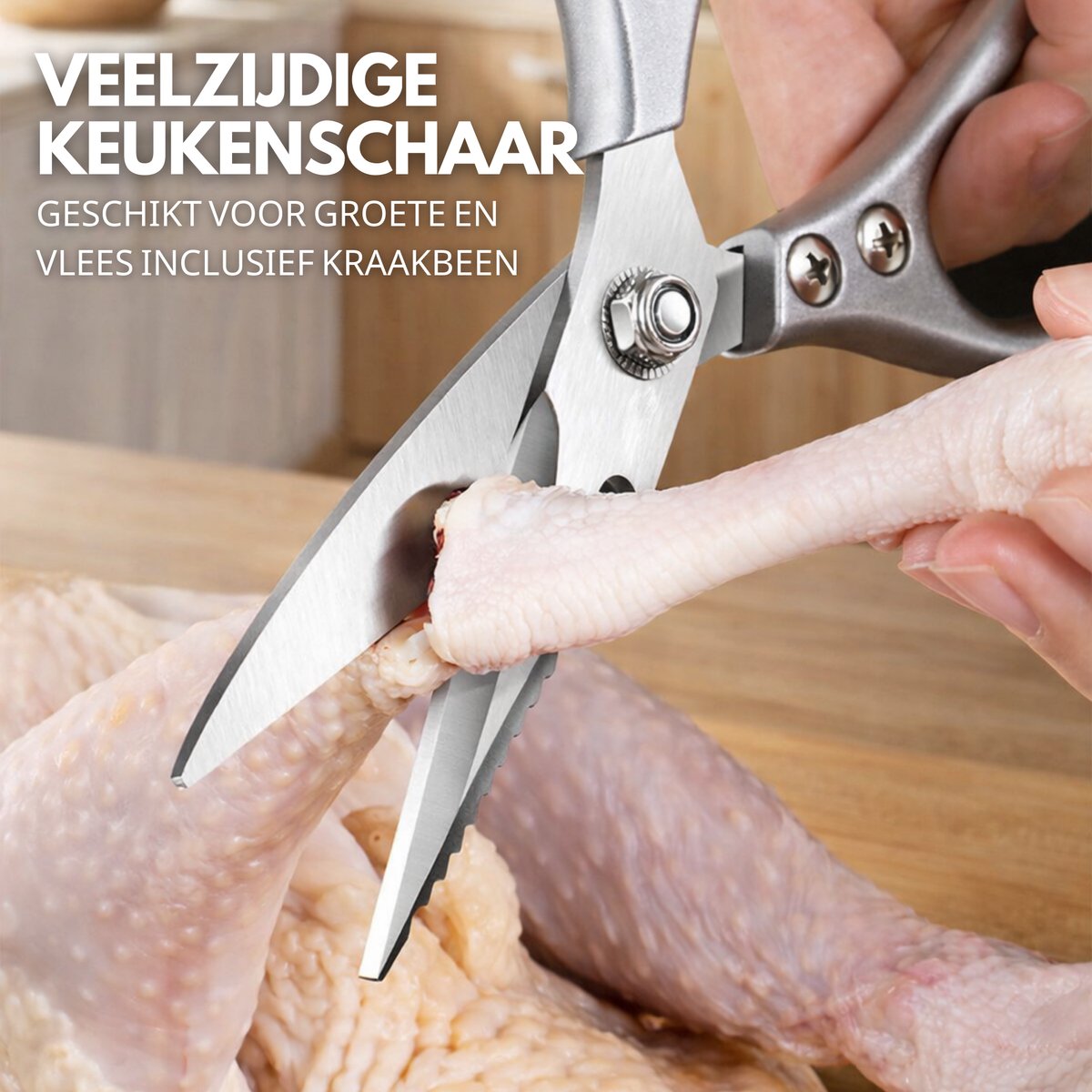 Professionele Keukenschaar Zilver