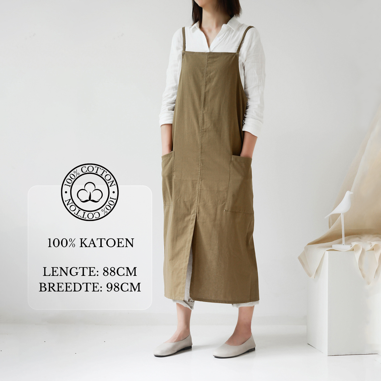 Keukenschort 'Lennie' Groen