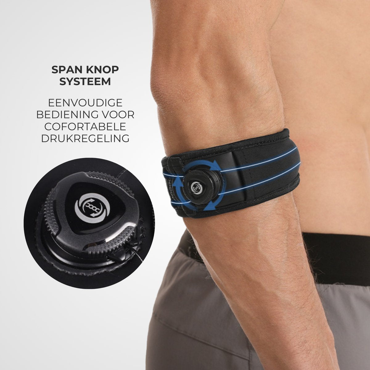 Aanpasbare Elleboog Brace 1 Stuk Zwart