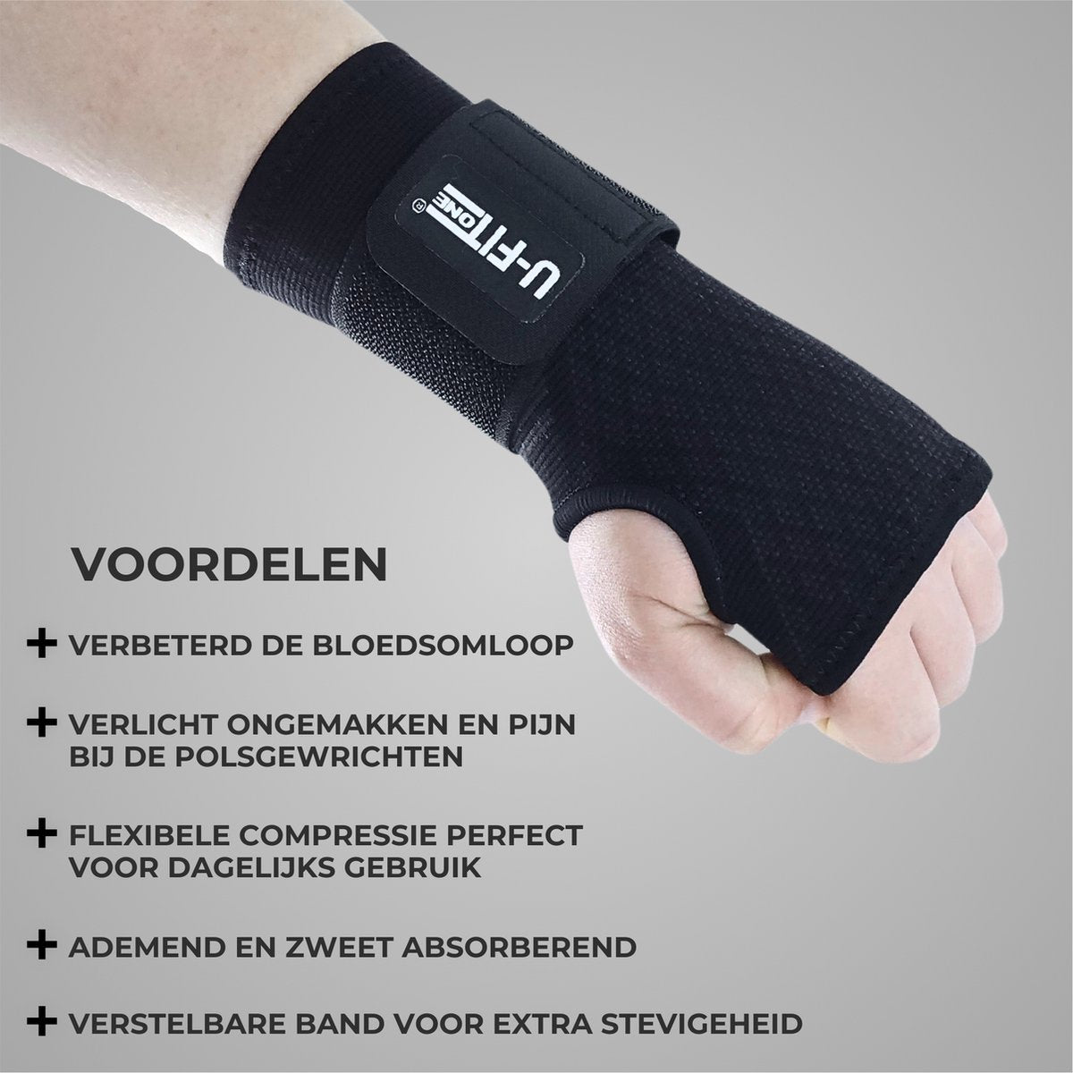 Pols Brace Zwart 1 Paar