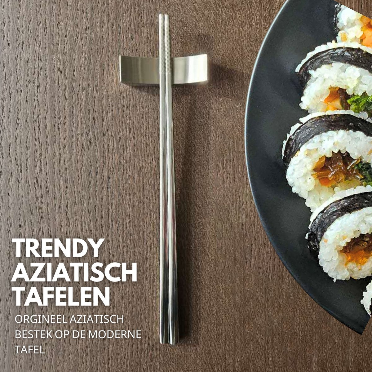 Chopstick Set Lux Zilver