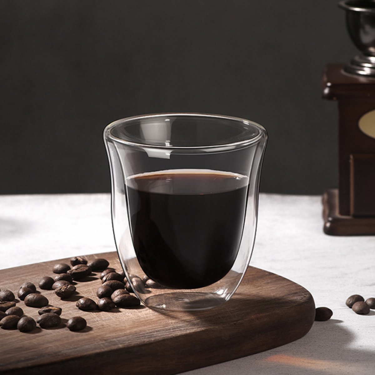 Dubbelwandige Koffie Glazen 150ml 4 Stuks