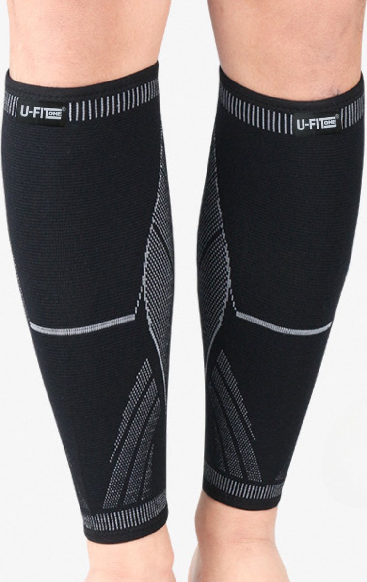 Compressie Kuitbrace 1 Paar Zwart