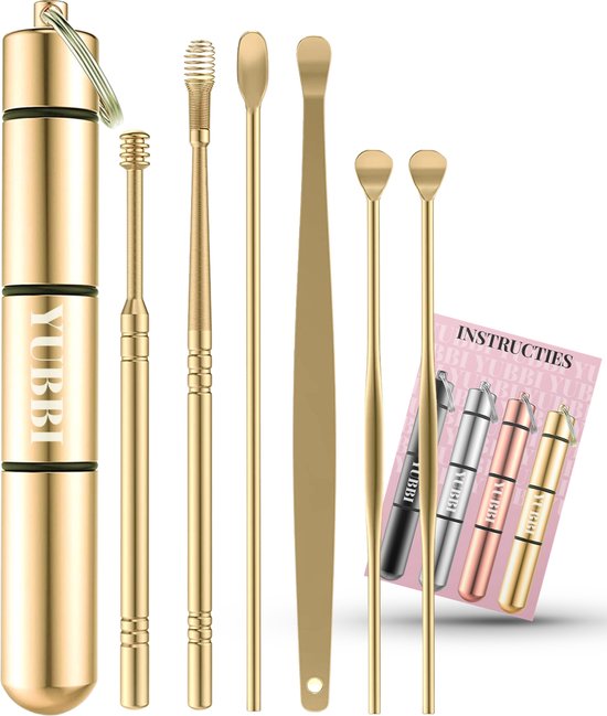 6 Delige Oorsmeer Verwijderaar Set met Etui