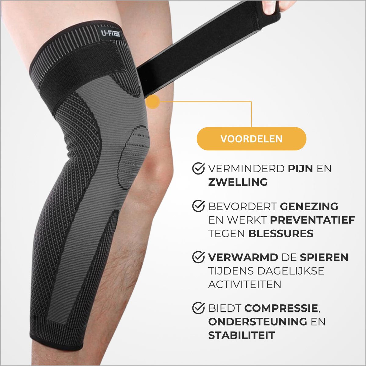 Been Compressie Brace met Band 1 Paar