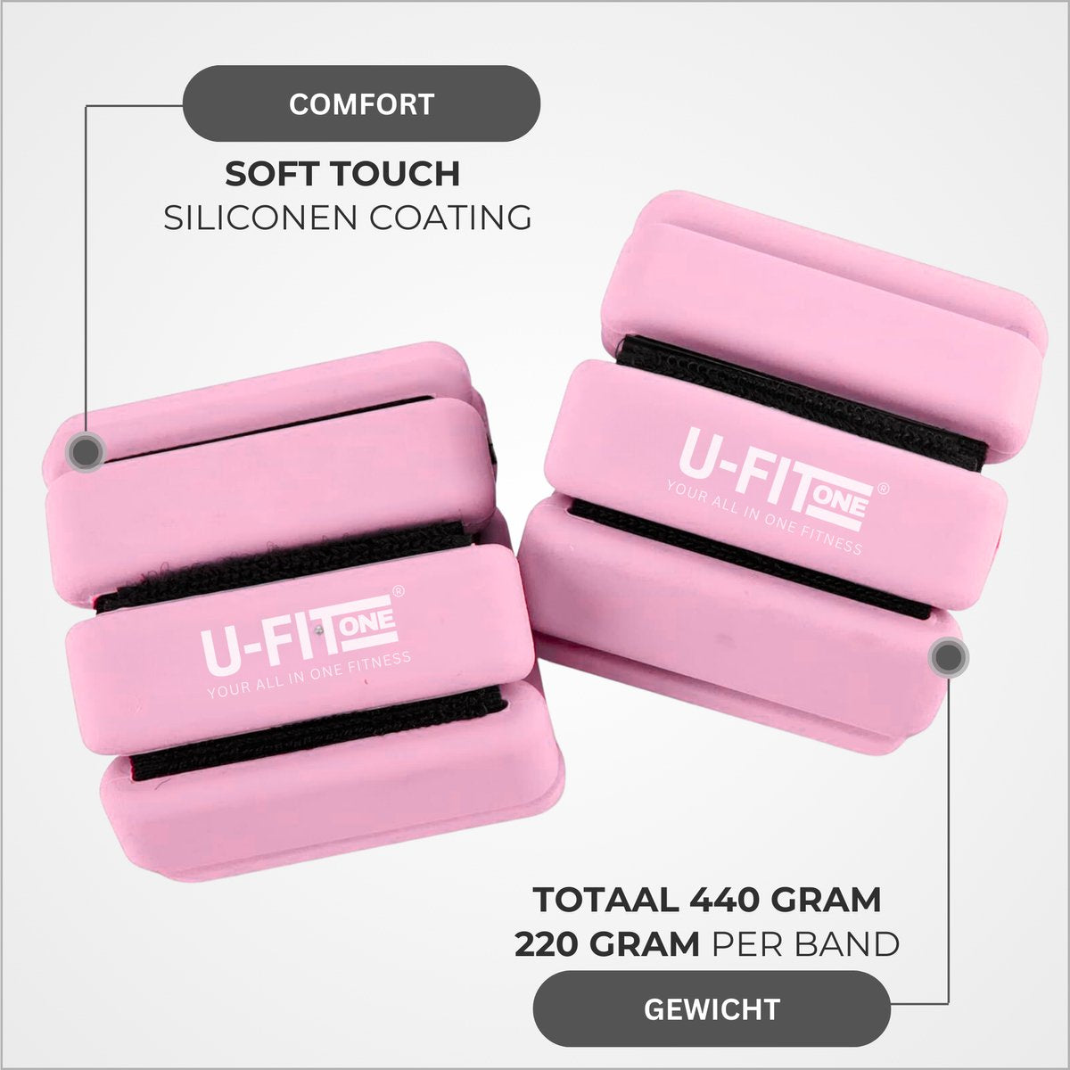 Enkel-Polsgewichten 0.22KG x 2 Stuks