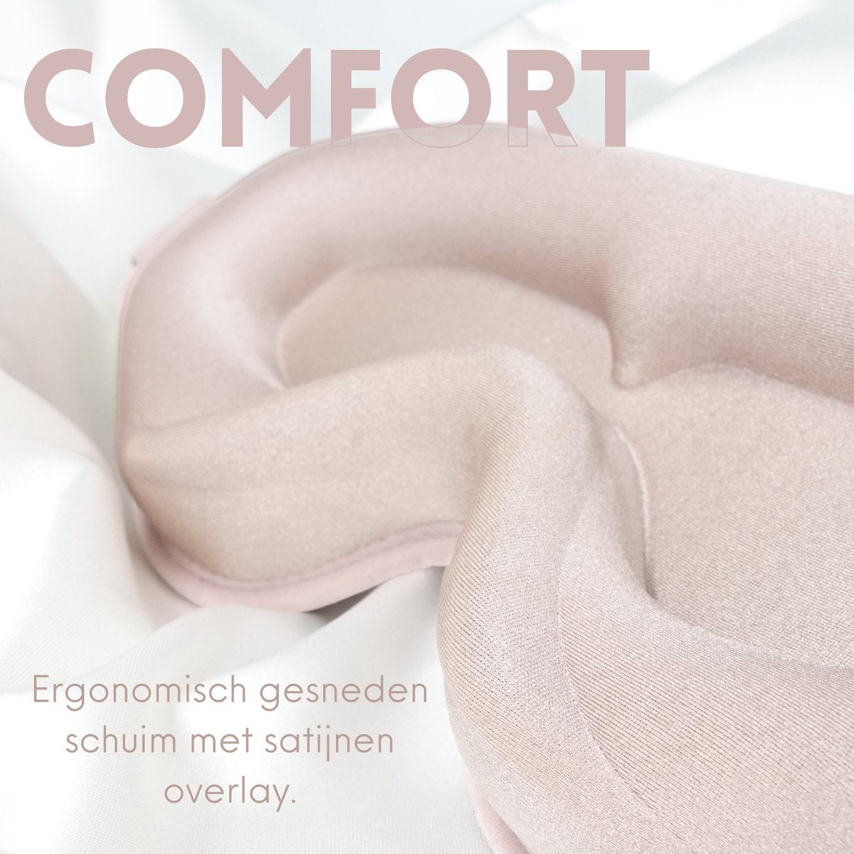 Satijnen 3D Slaapmasker met Geluidsdempende