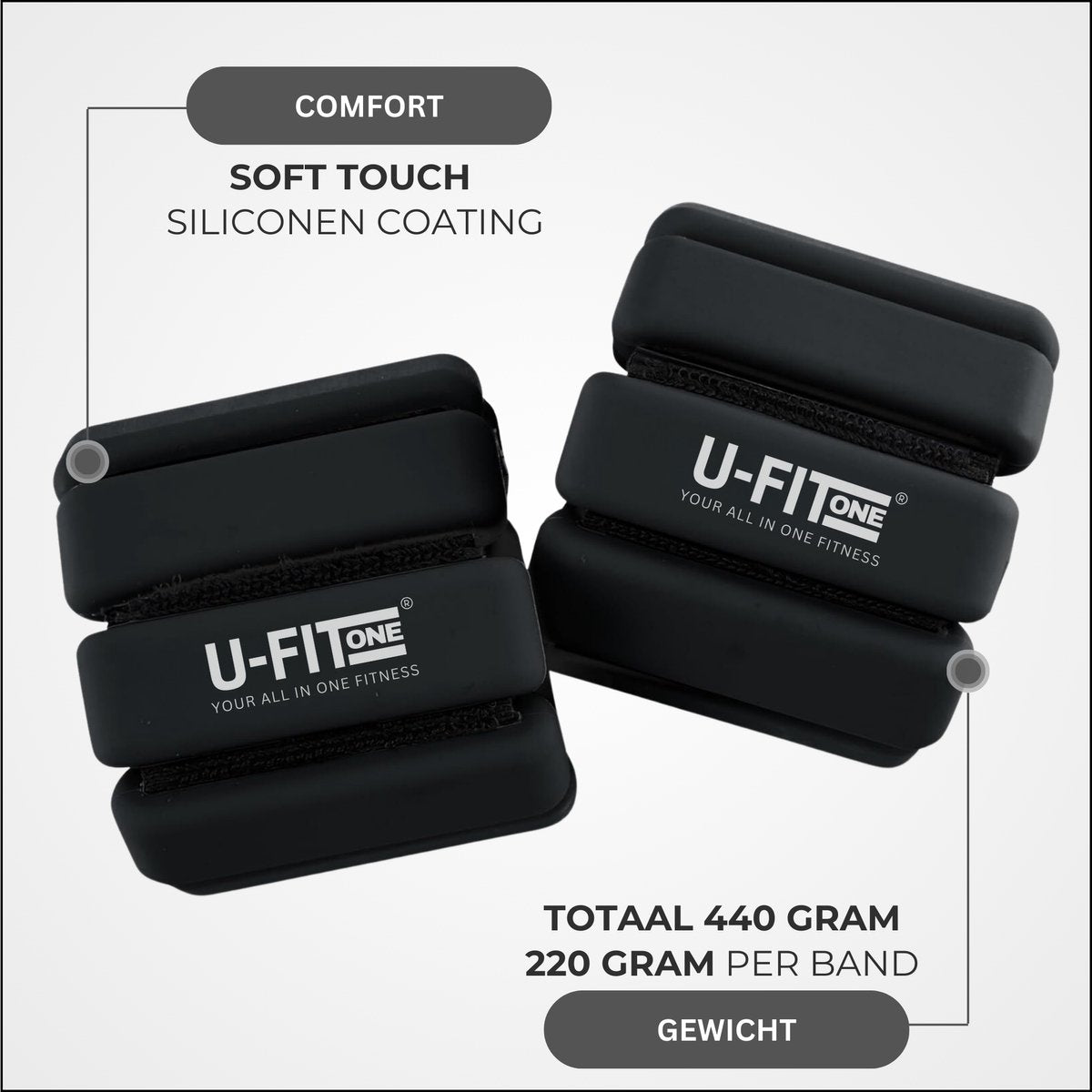 Enkel-Polsgewichten 0.22KG x 2 Stuks