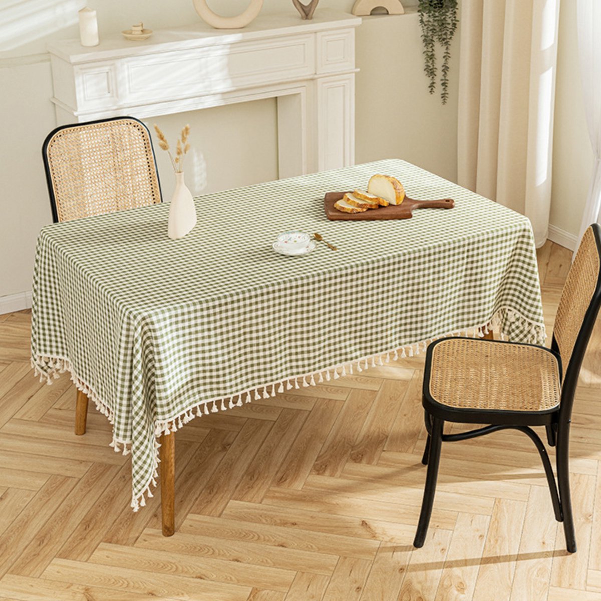 Tafelkleed Groen Geruit 135x240cm