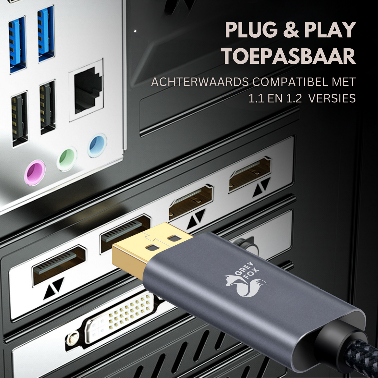 Displayport Kabel 8K60Hz 2 Meter