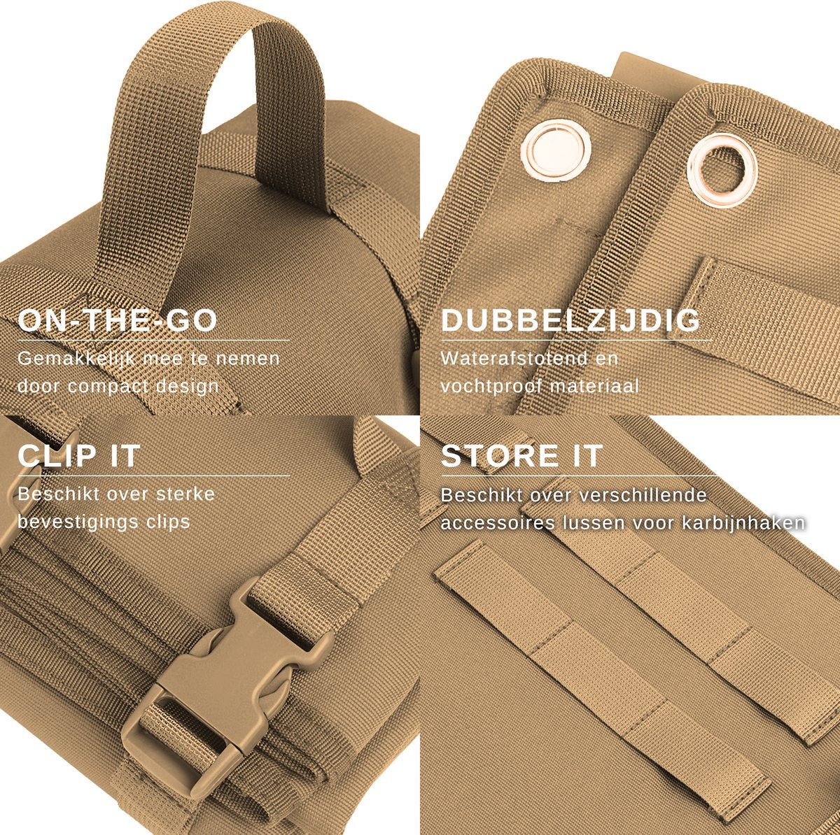 Camping Mat Opvouwbaar 75 x 200cm Bruin