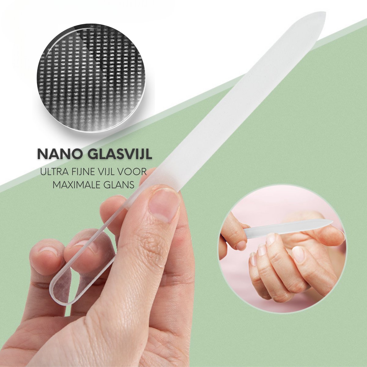 Nano Glas Nagelvijlen 5 Stuks