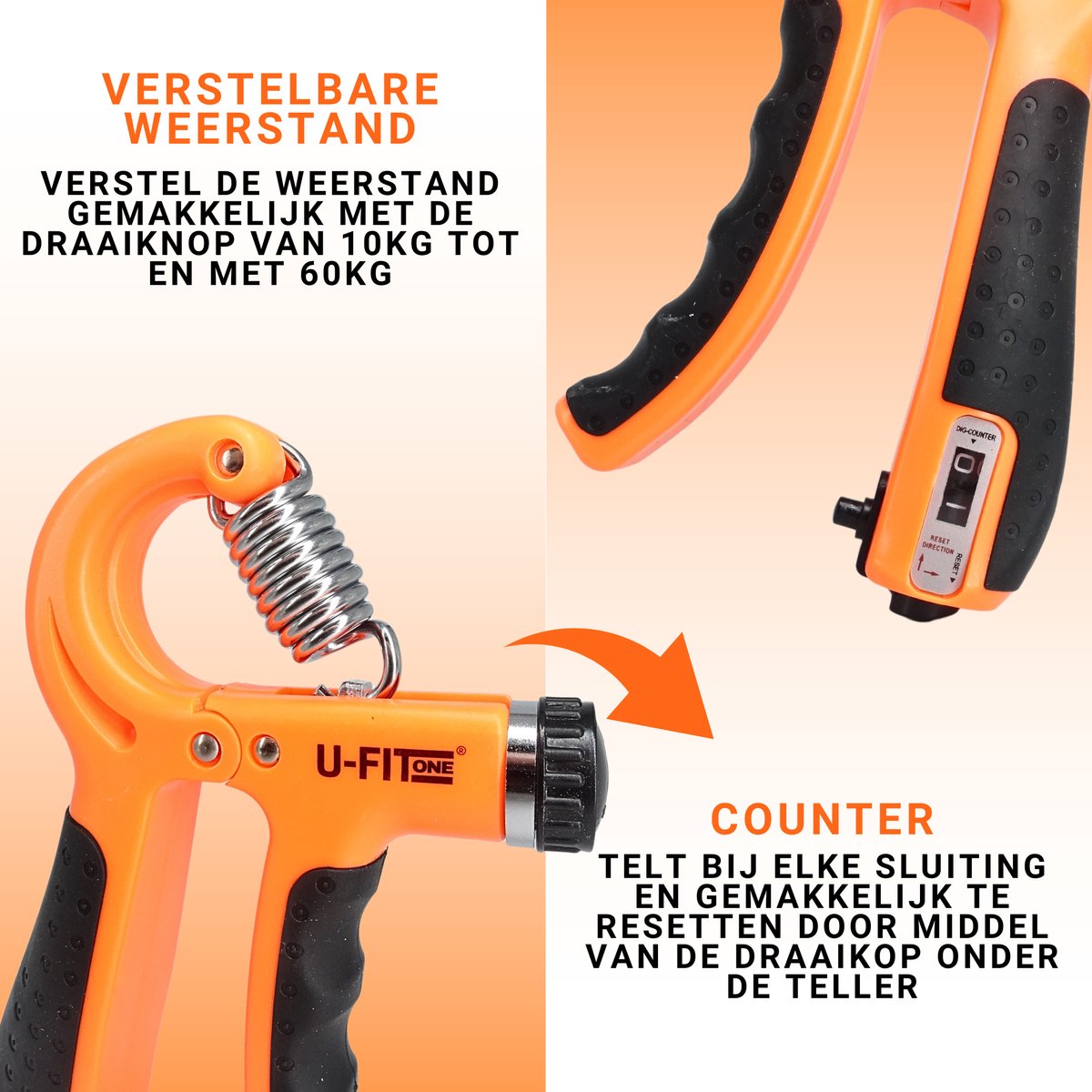 Teller Handtrainer 10-60kg 8 Delige Set