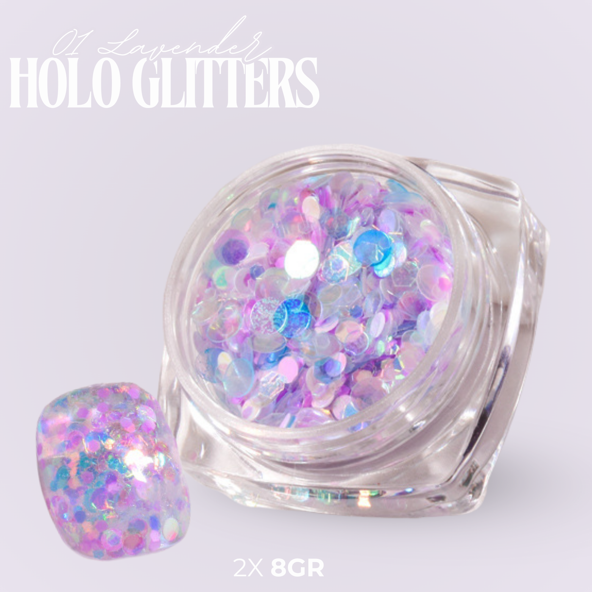 Holo Glitter Set 12 Stuks