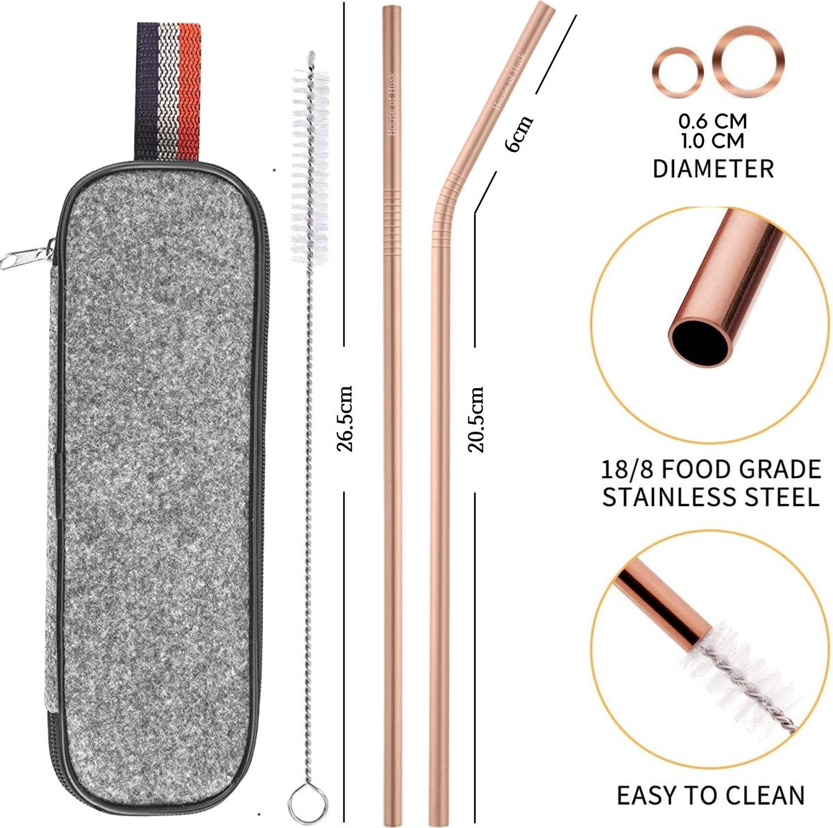 Reisbestek 7 Delig Rose Goud