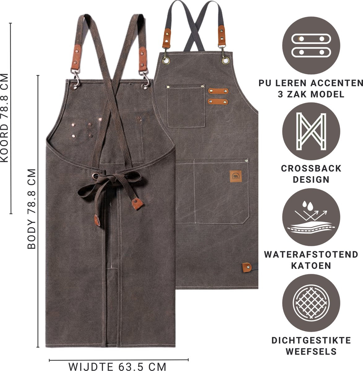 Werkschort Grijs