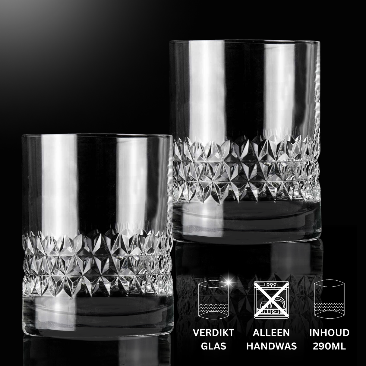 Premium Whiskey Glazen 290ml