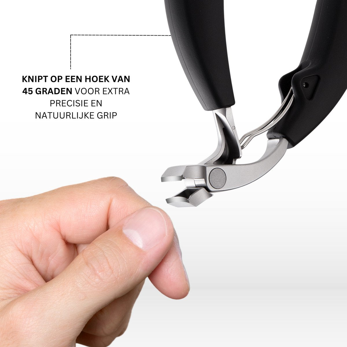 Gebogen Nageltang Zilver