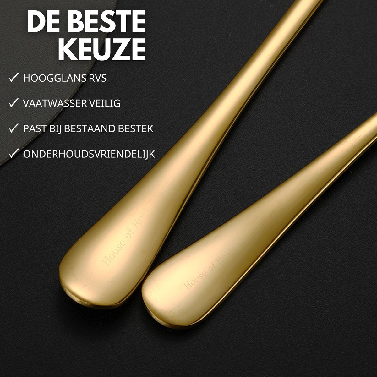 Soeplepel Mix Set 22.3cm - Ø7cm Goud