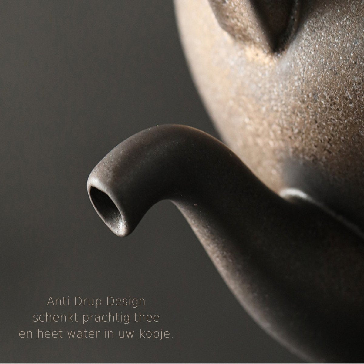 Keramieke Theepot met Theelicht Houder Bruin