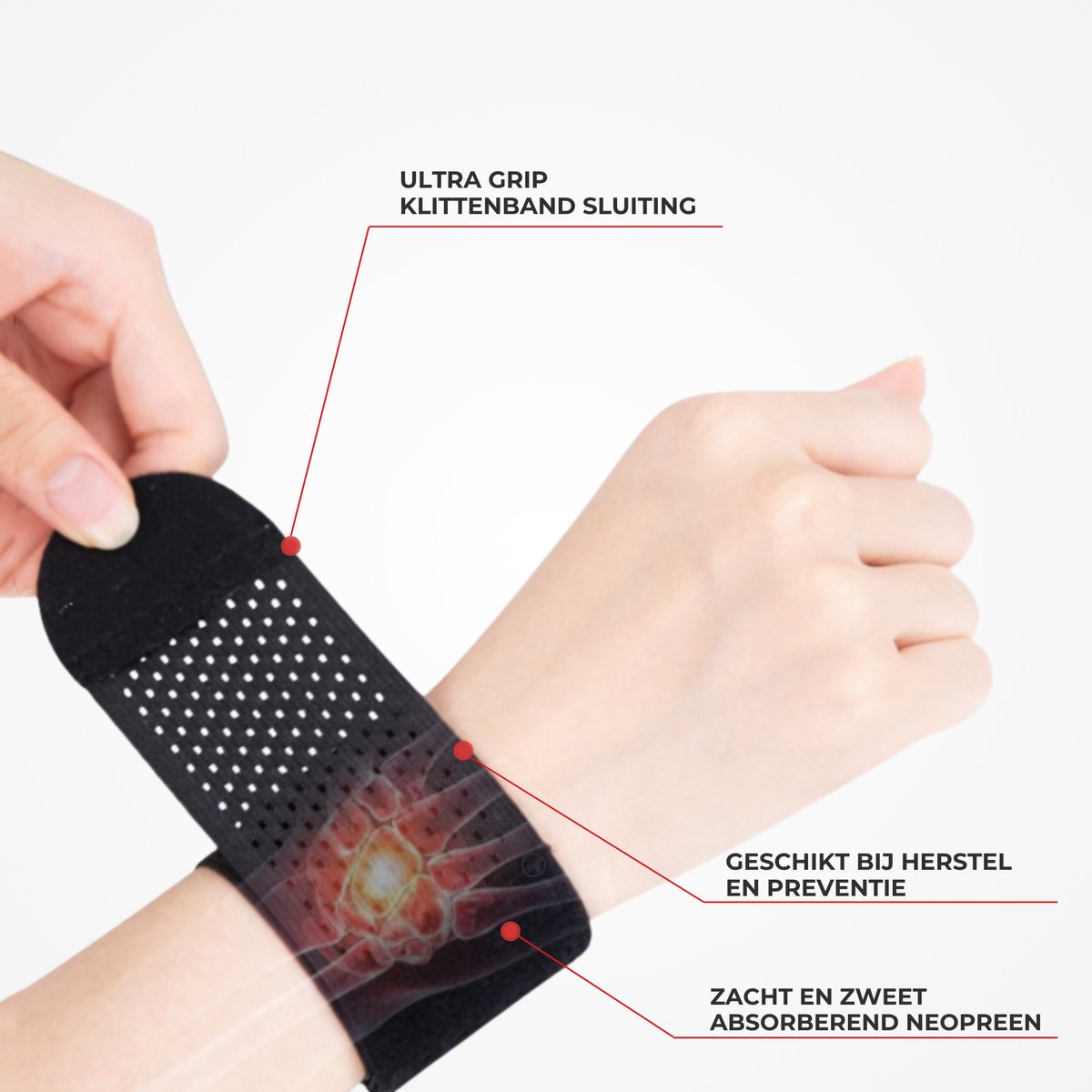 Wrist Wraps Dun 1 Paar