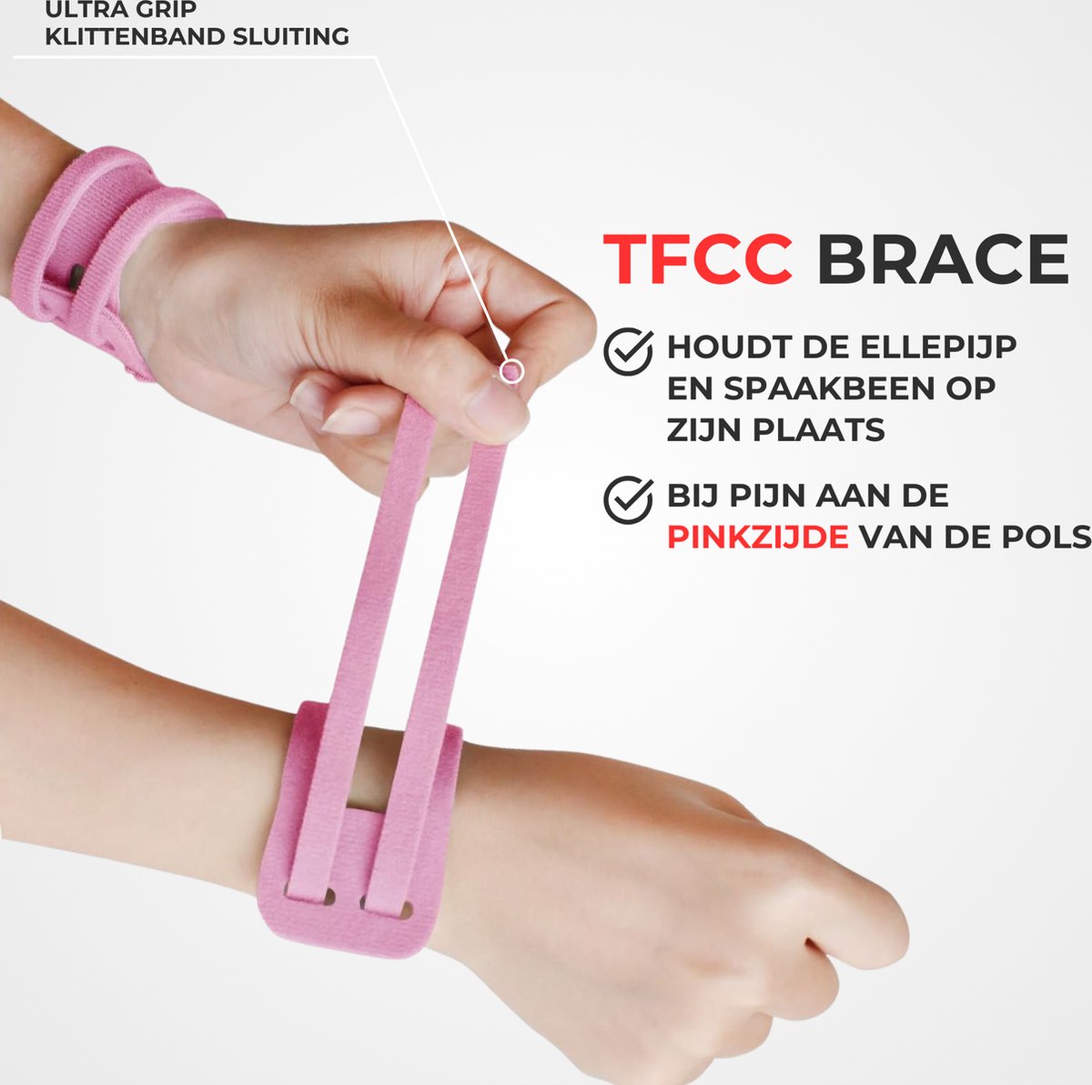 TFCC Polsbrace 1 Paar Roze