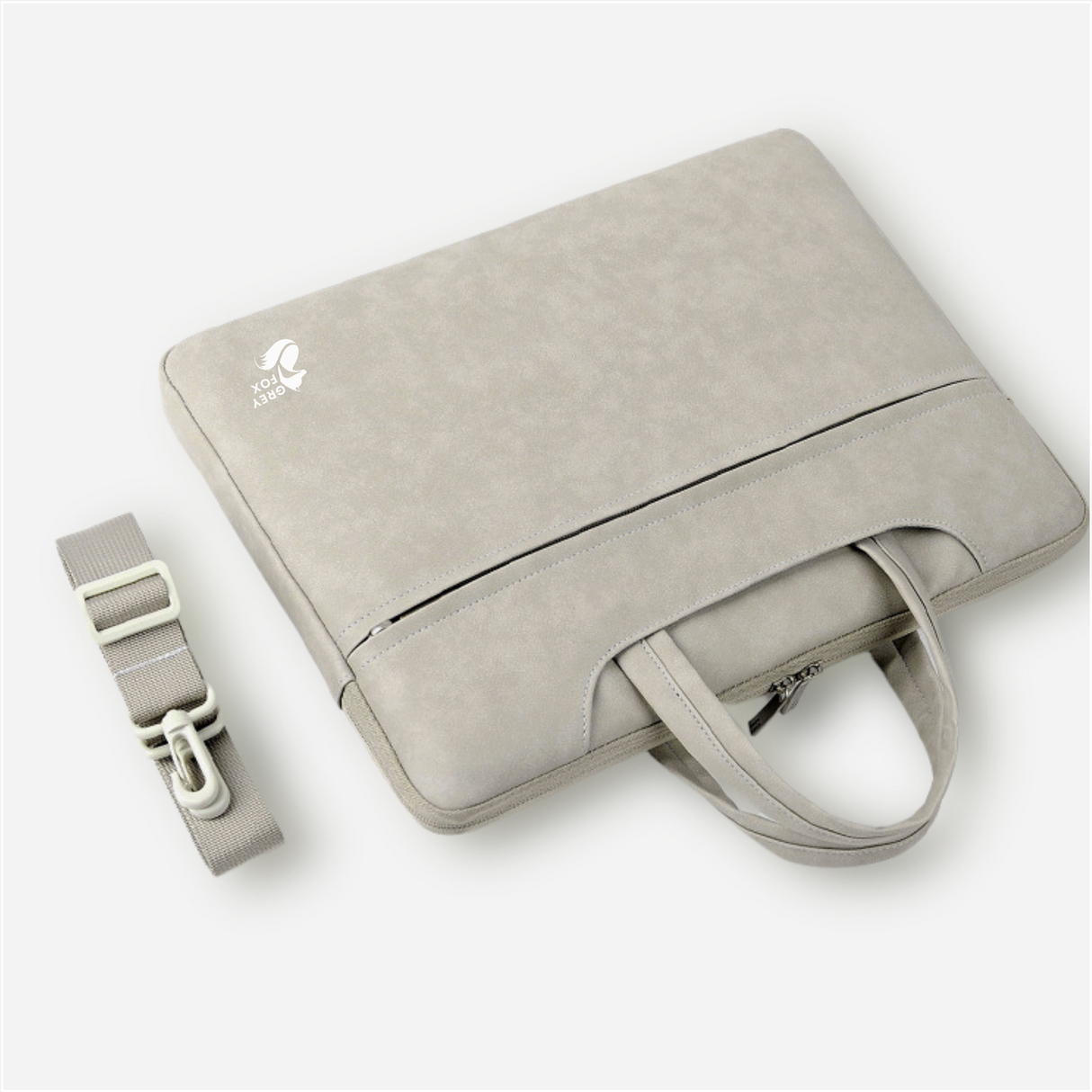 PU Leren Laptophoes Beige