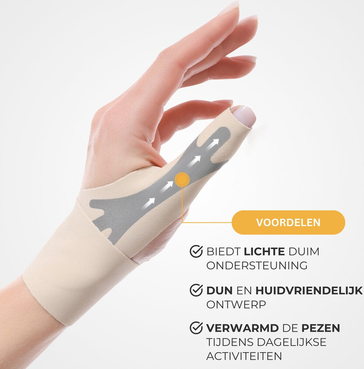 Duimbrace Dun 1 Paar Beige
