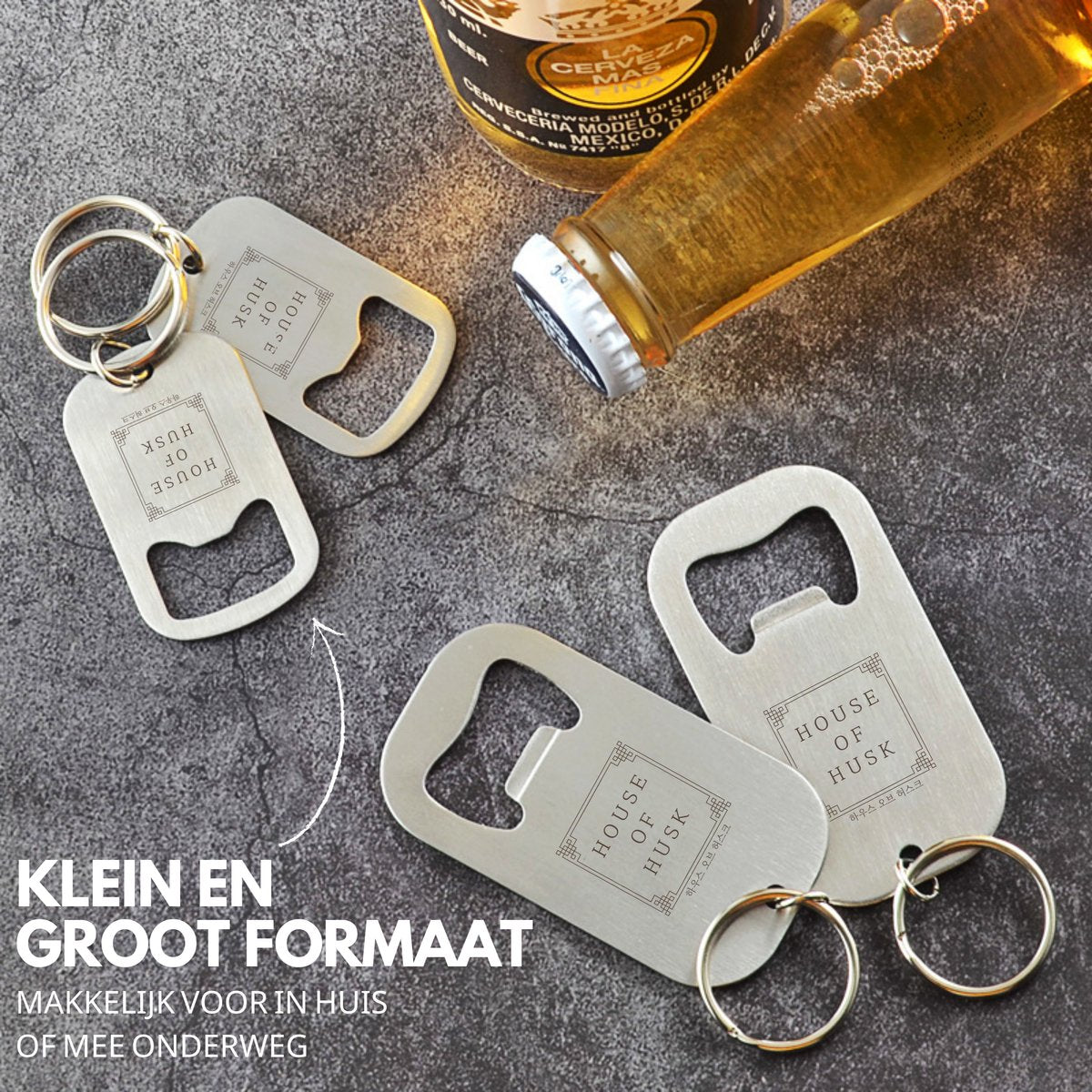 Flessenopeners met Sleutelring 20 Stuks