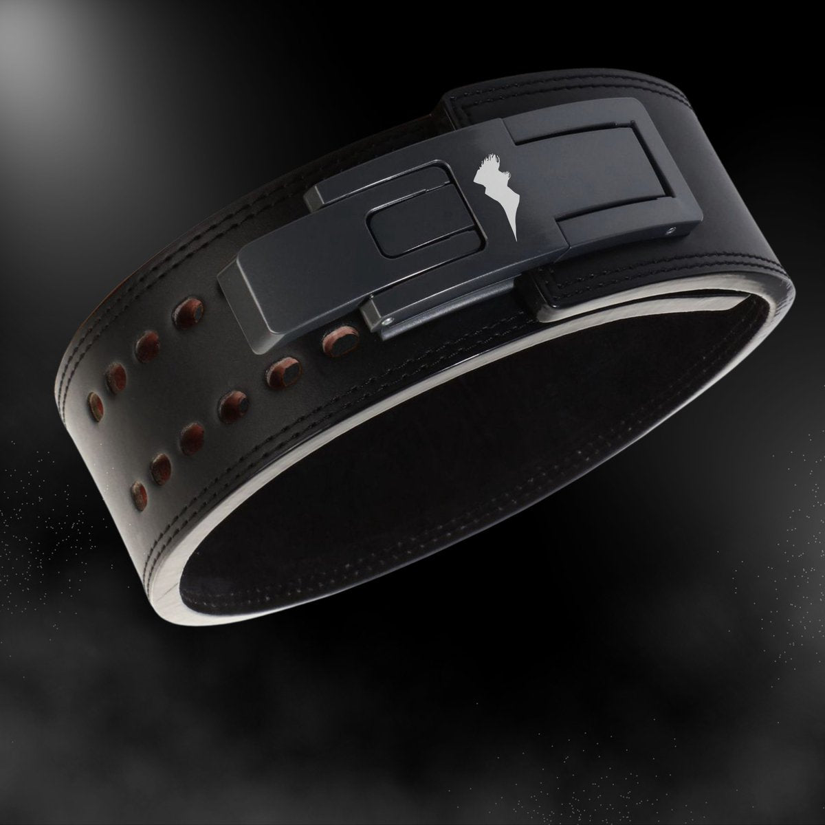 Lifting Belt Dubbel Level Leren Zwart