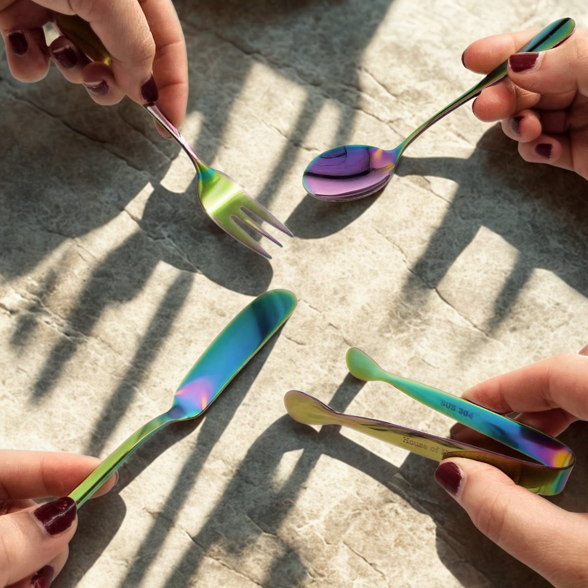 14 Delige Mini Serveerset Multicolor