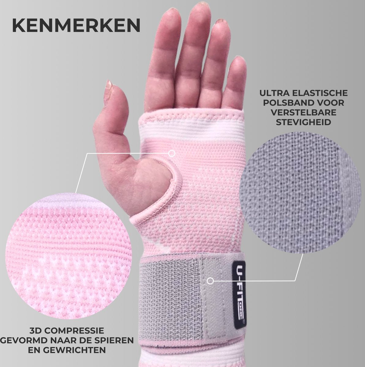 Pols Brace Roze 1 Paar