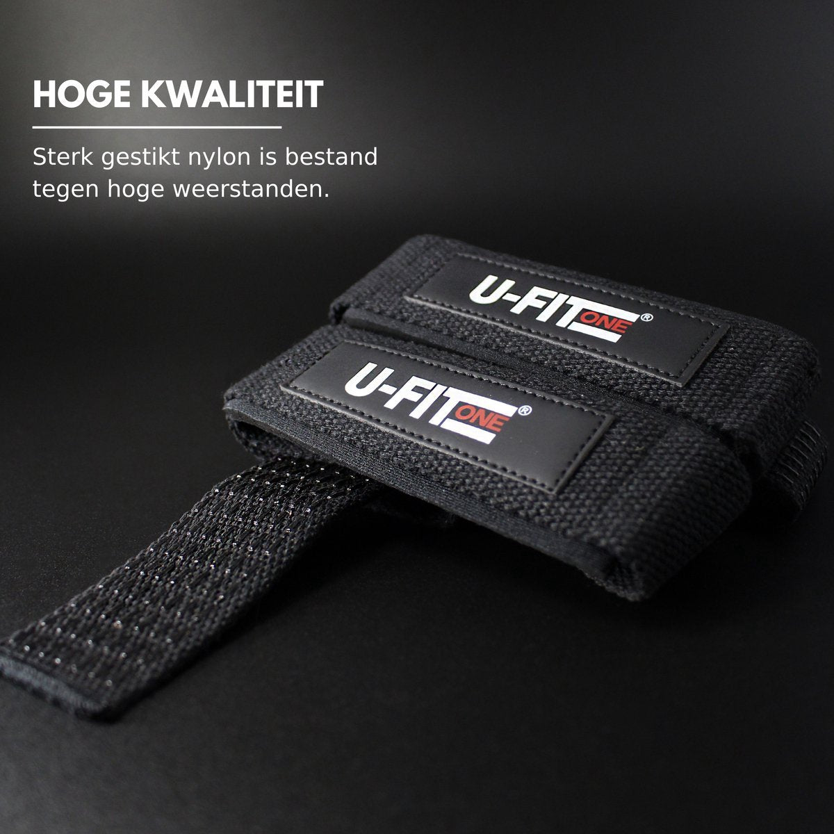 Lifting Straps Anti-Slip Zwart