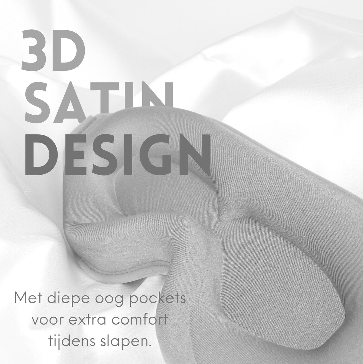 Satijnen 3D Slaapmasker met Geluidsdempende