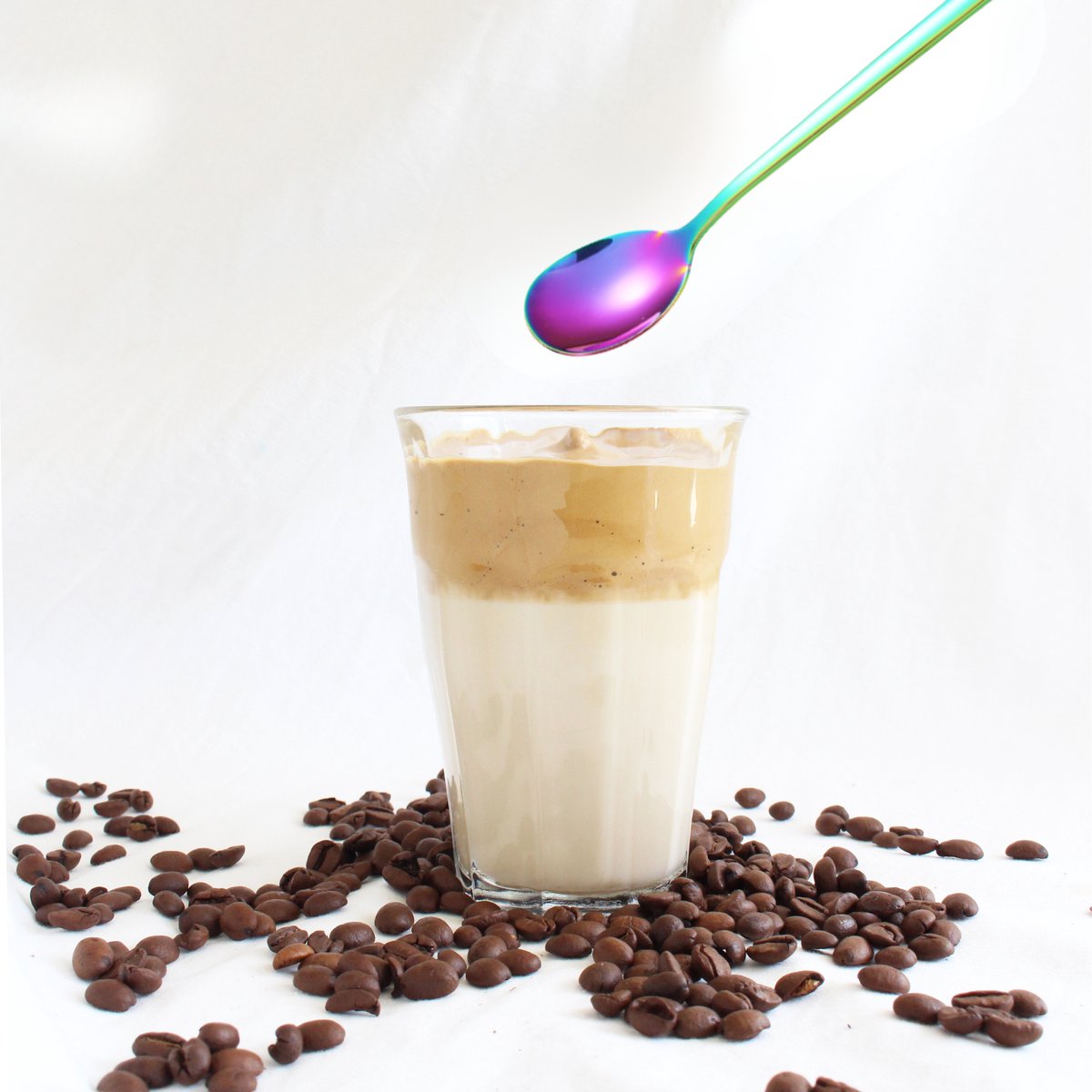 Macchiato Lepels 20cm Rainbow 6 Stuks