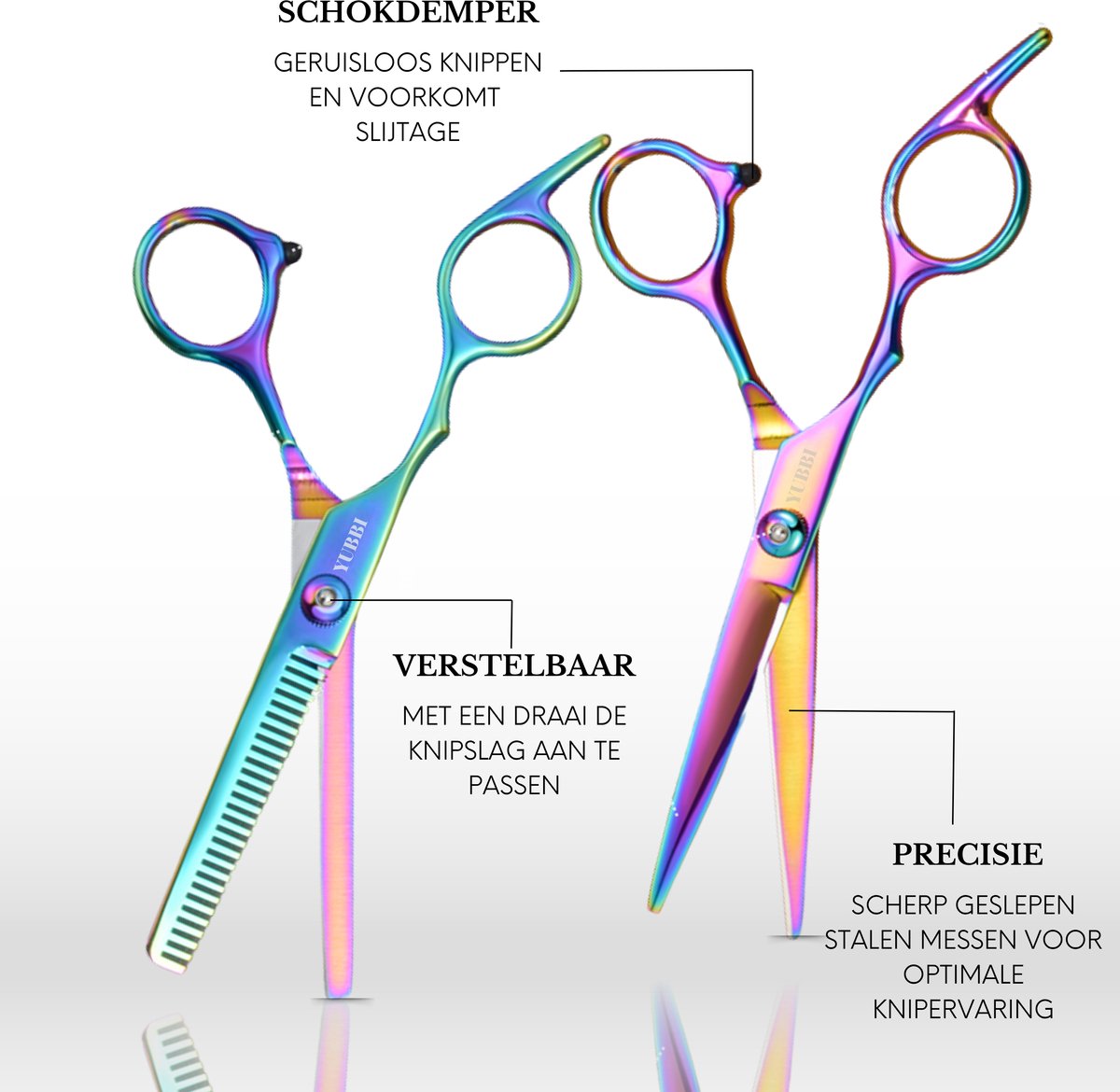 Kappersscharen Set 11-delig Rainbow
