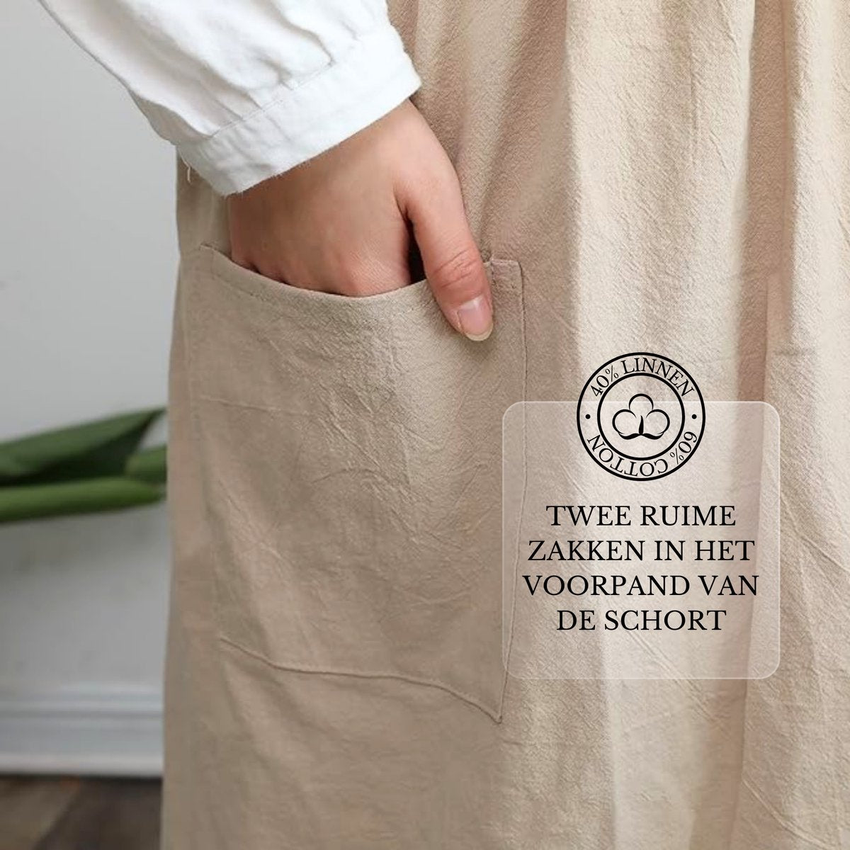 Keukenschort 'Lyssa' Beige