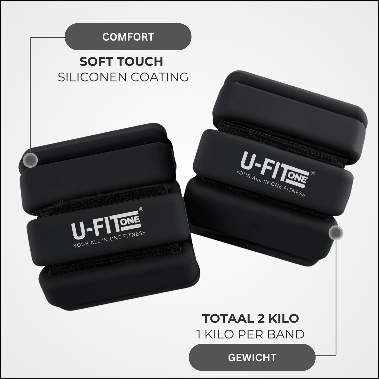 Enkel-Polsgewichten 1KG x 2 Stuks