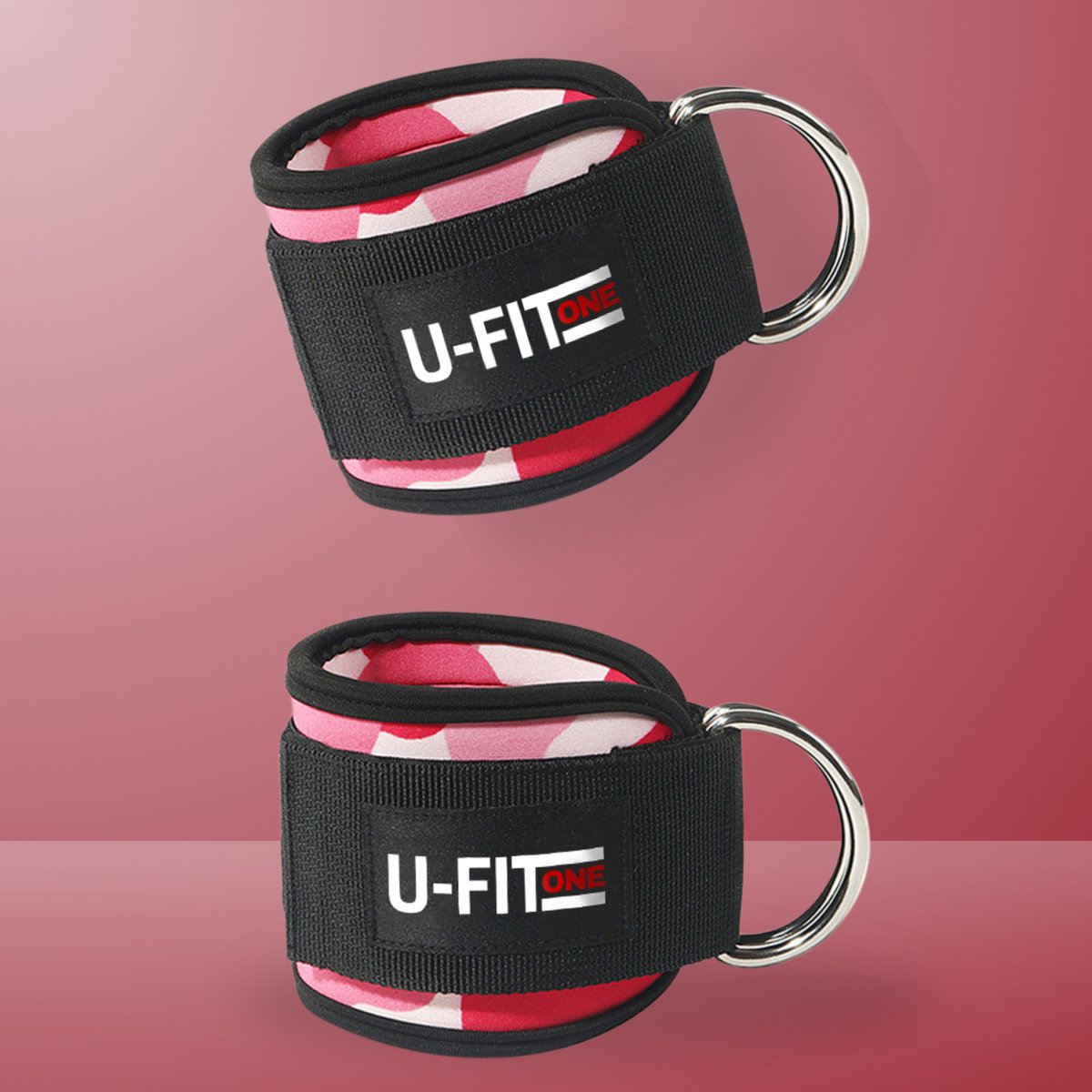 Ankle Straps Camouflage Roze