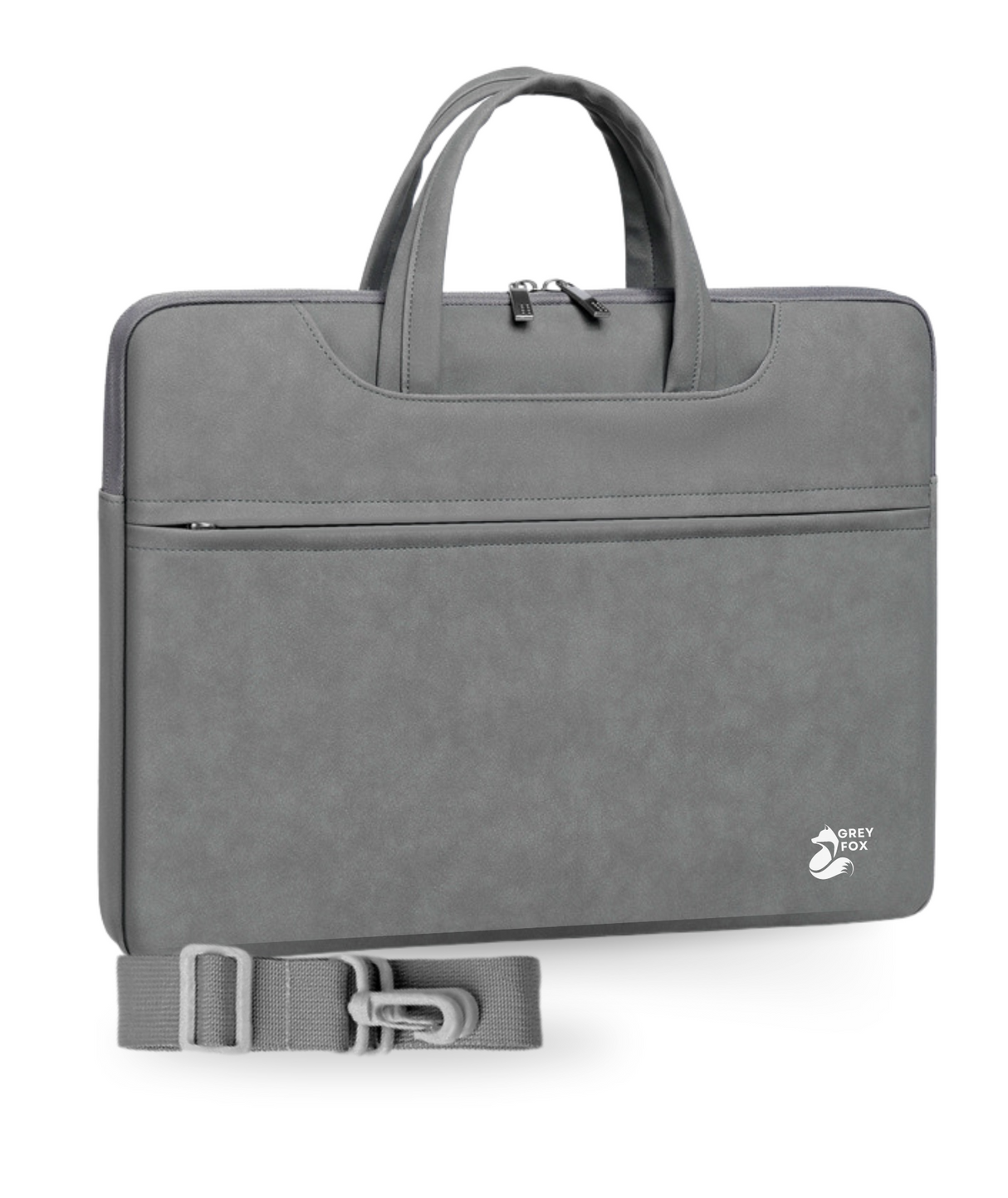 PU Leren Laptophoes Grijs