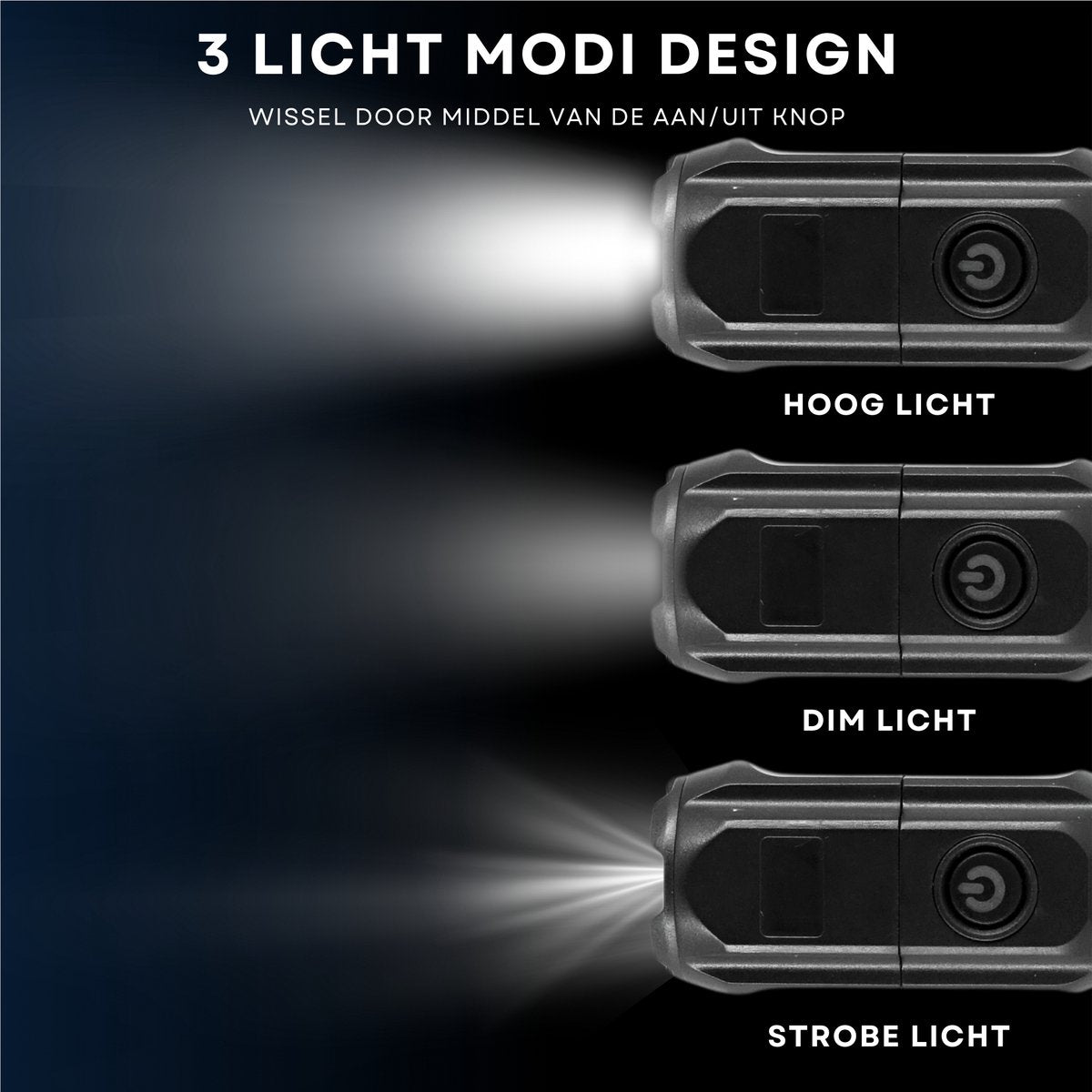 Zaklamp 8W 1200mAh 2 Stuks