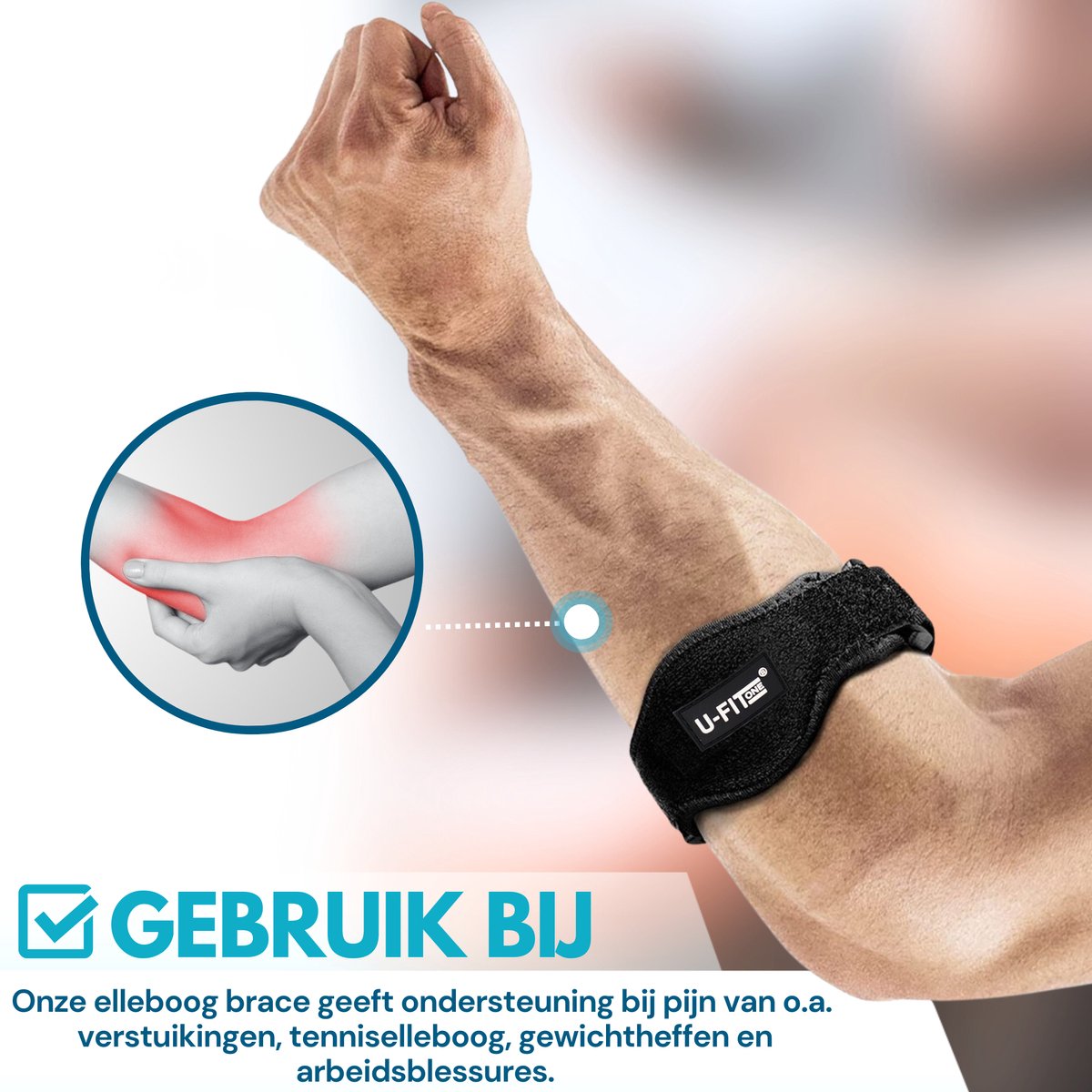 Elleboog Brace 1 Stuk Zwart