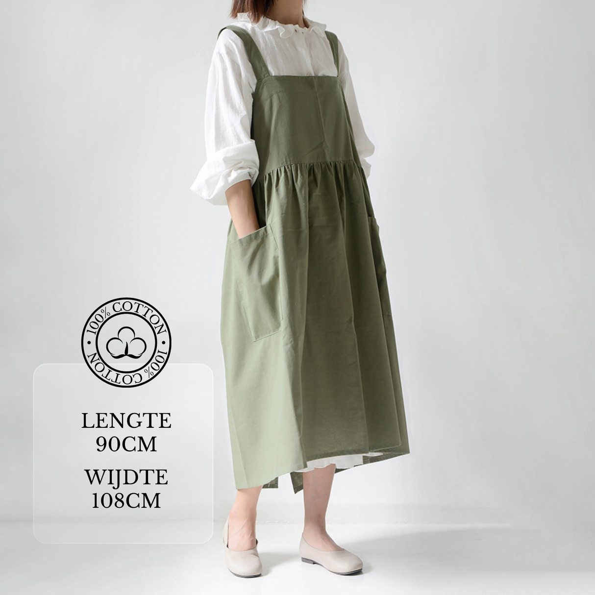 Keukenschort 'Lilly' Groen